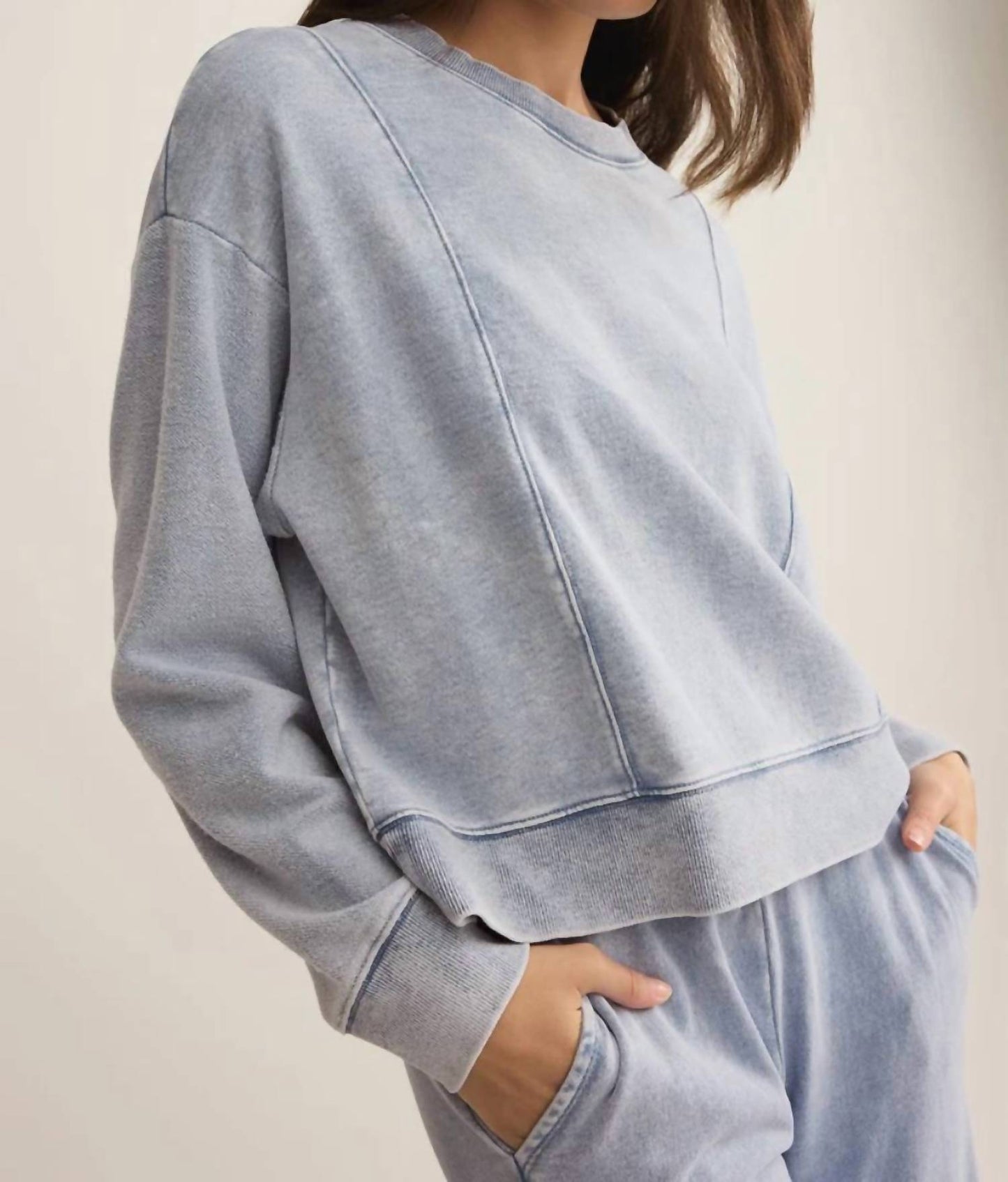 Z Supply - Lax Denim Sweatshirt
