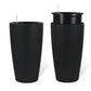 Set of 2 Faux Rattan Tall Planters with Automatic Watering System