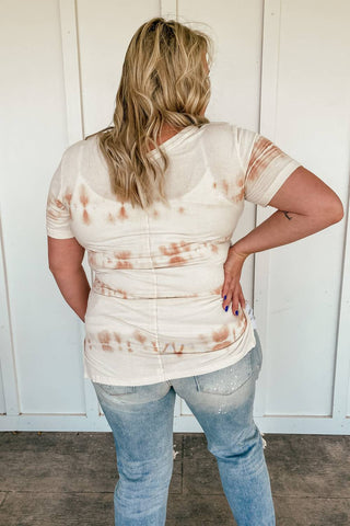 Pol - Camiseta listrada Sierra Tie Dye - Plus