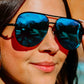 Julia Rose - Unisex The Alex High Quality Aviator Sunglasses
