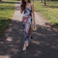 Bailey Rose - Paisley Patchwork Midi Dress