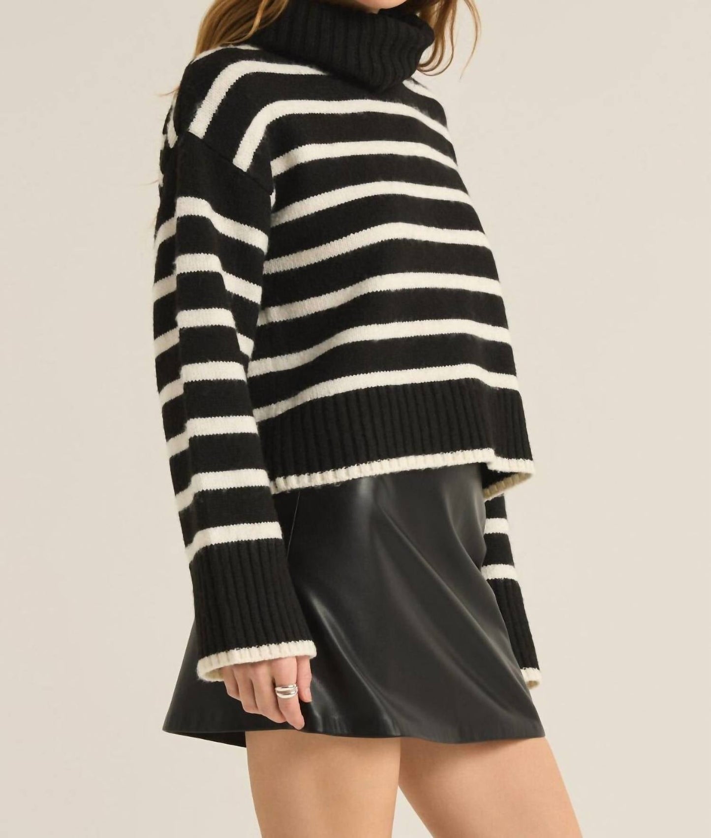 Z Supply - STRIPE TURTLENECK SWEATER