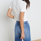 L'Agence - Donna Cropped Crew Neck Tee