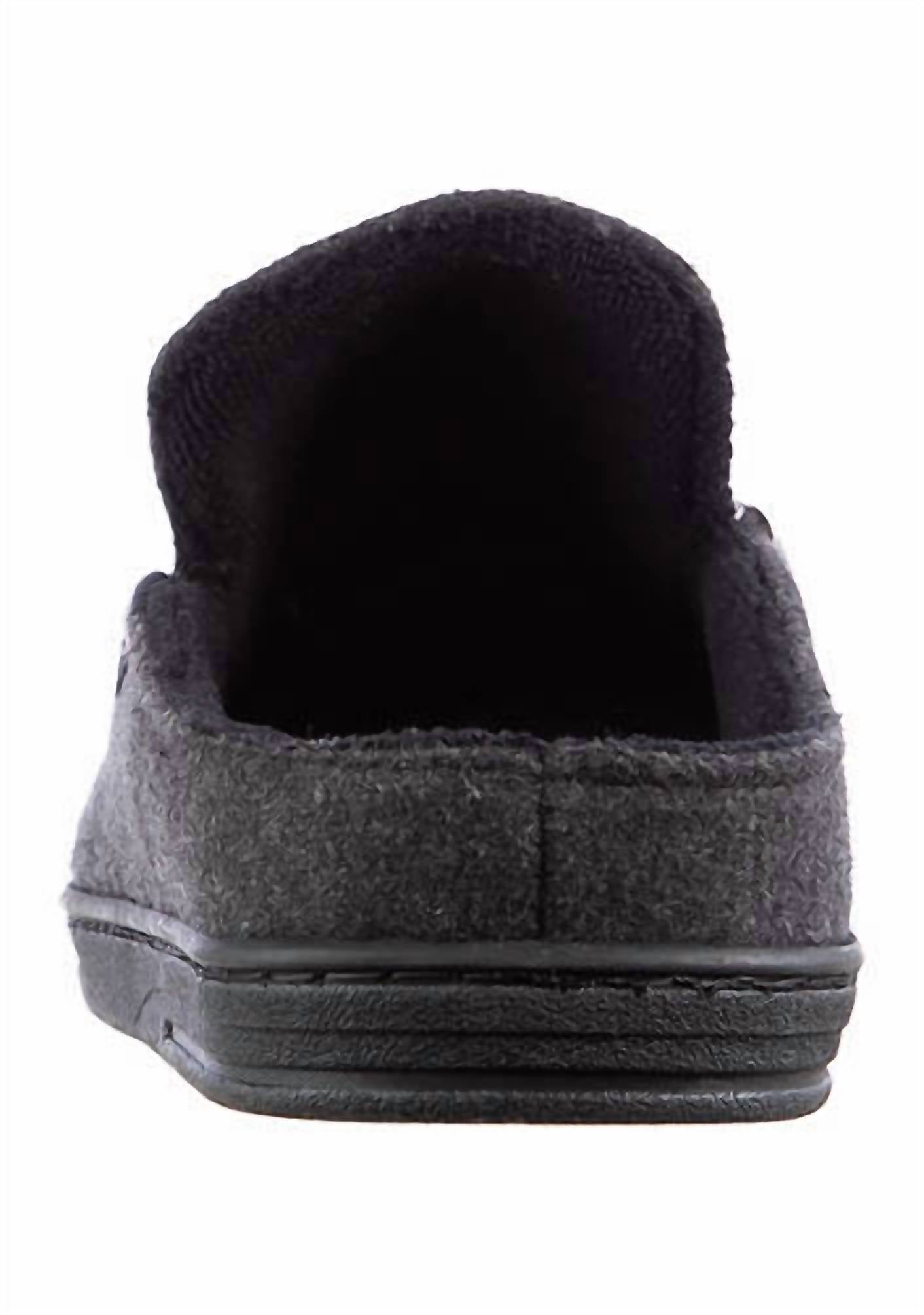 Isotoner - Men's Faux Woolen Grady Moccasin Hoodback Slippers