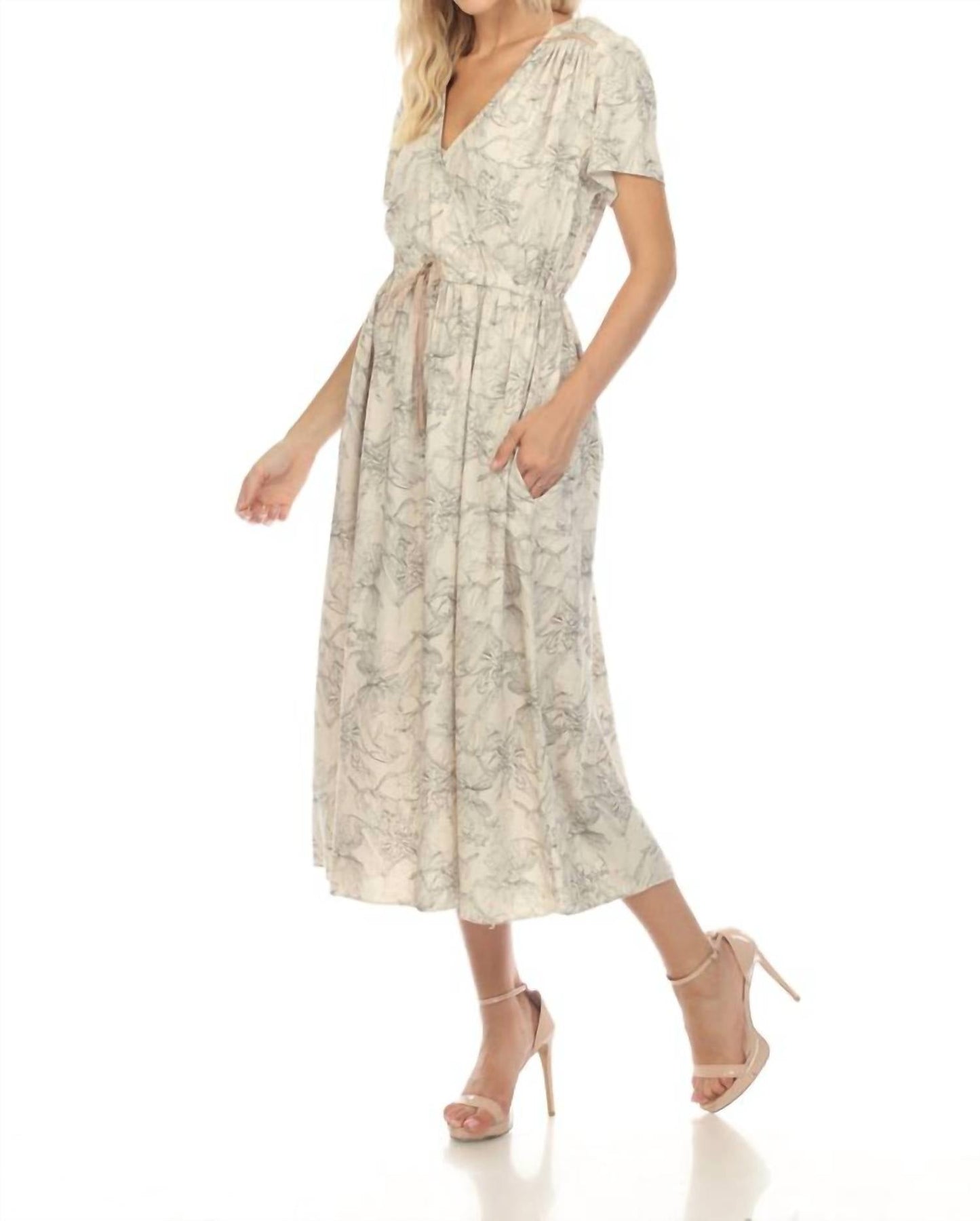 Johnny Was - Etched Floral Wrap House Dress