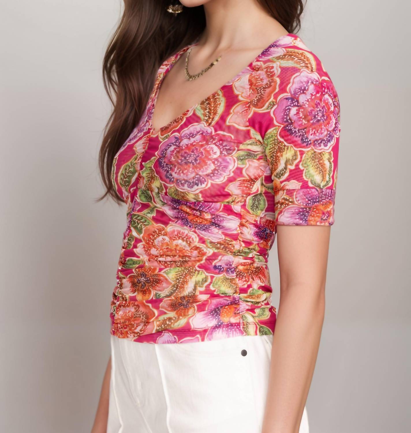 Johnny Was - Gloriana Mesh Tee