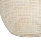 Contemporary 26"h Cream Ceramic Table Lamp with Ivory Shade