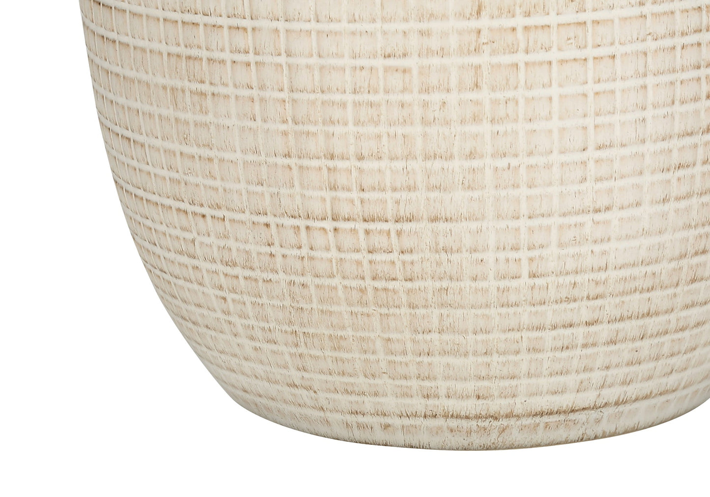 Contemporary 26"h Cream Ceramic Table Lamp with Ivory Shade