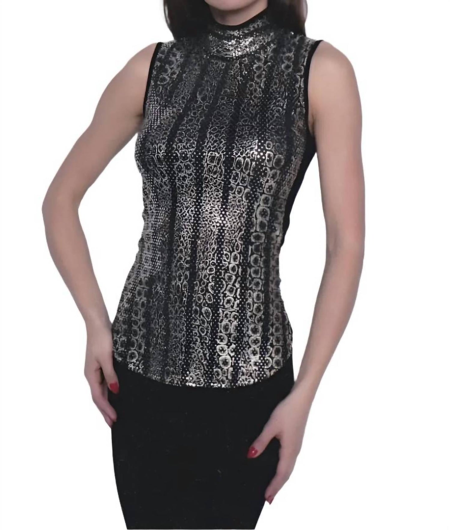 Frank Lyman - High Neck Knit Top