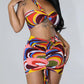 Good Time Usa - Amber Two Piece Wrap Top Mini Skirt