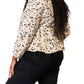 Double Take - Vibrant Plunge Peplum Top