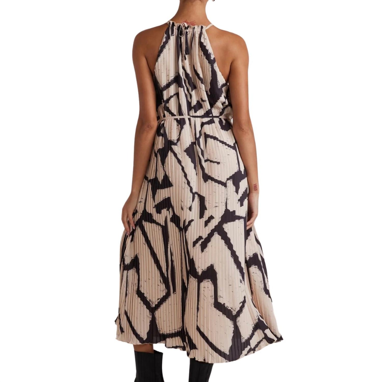Bella Dahl - Knife Pleat Halter Maxi Dress