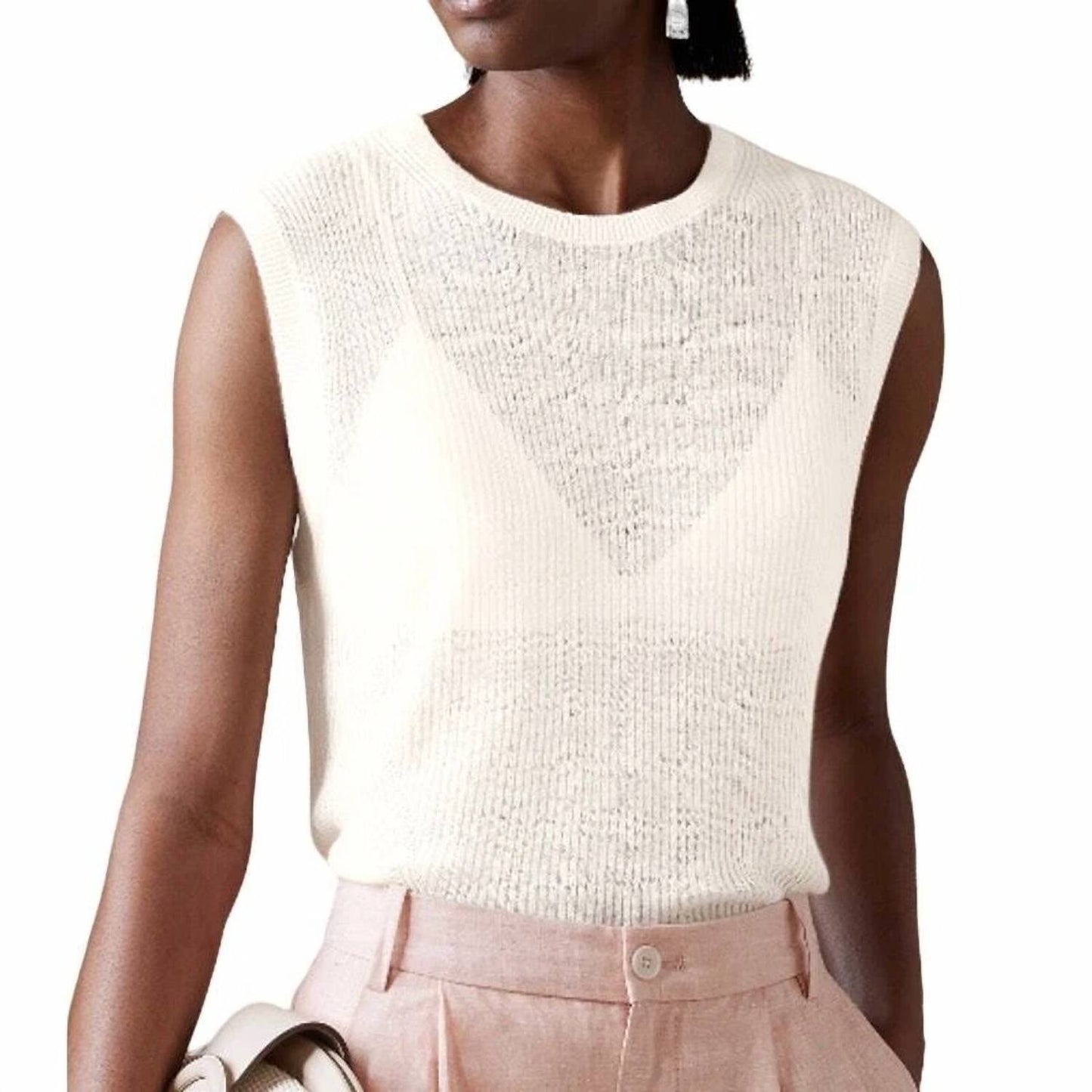 Banana Republic - Eliza Linen Blend Muscle Tank