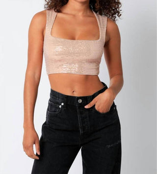 Olivaceous - Sparkle Crop Top