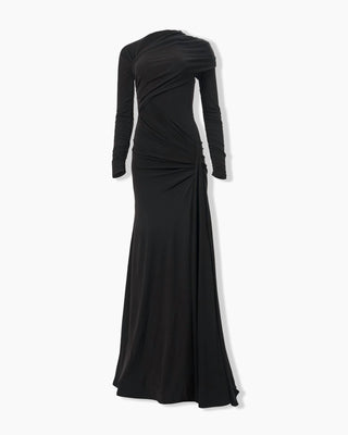 Carolina Herrera - Long-sleeved Draped Gown