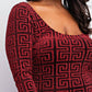 The Curve La - Plus Size Scoop Neck Short Dress