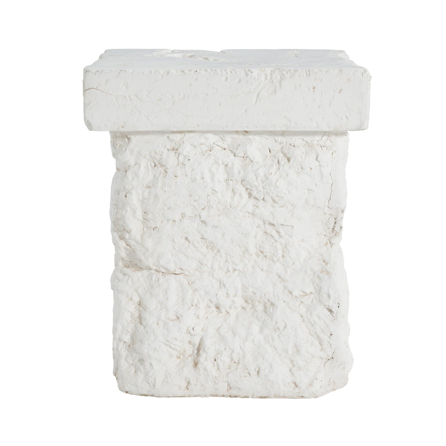 Talia Outdoor Patio Modern Artistry MGO Side Table, White