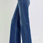 Risen - High Rise Wide Leg Front Patch Pocket Jeans