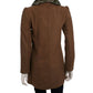 Ci Sono By Cavalini - Women's Double Breasted Faux Fur Collar Coat