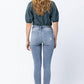 Judy Blue - Mid Rise Release Waistband Detail Skinny Jeans