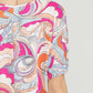 Entro - Abstract V-neck Top