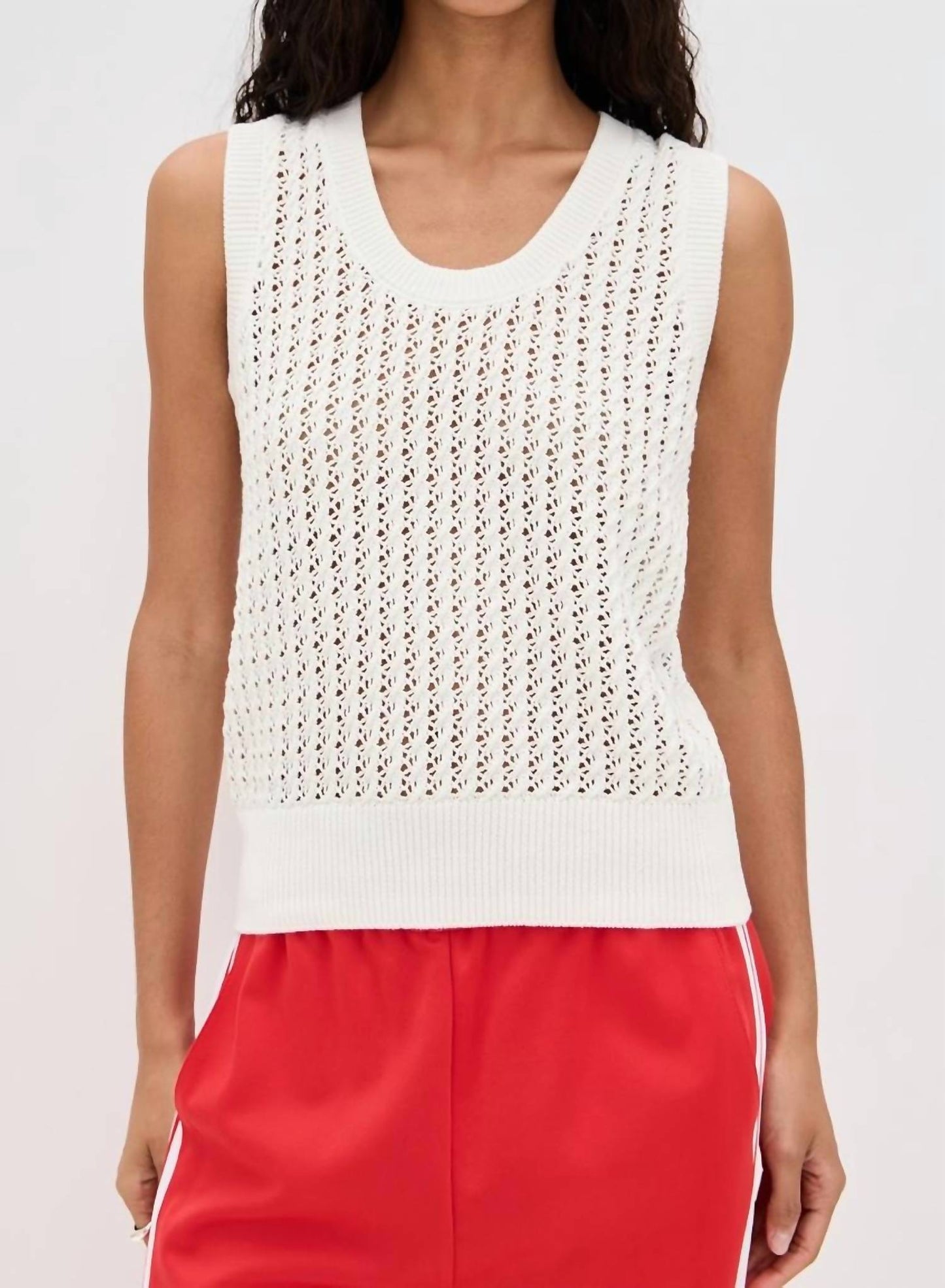 Varley - Ferns Open Knit Tank Top