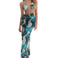 Nelblu - Pareo Olas Verde Wrap Skirt