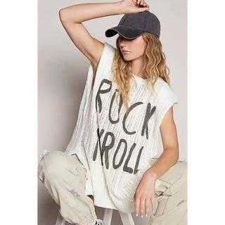 Pol - Rock N Roll Sleeveless Sweater