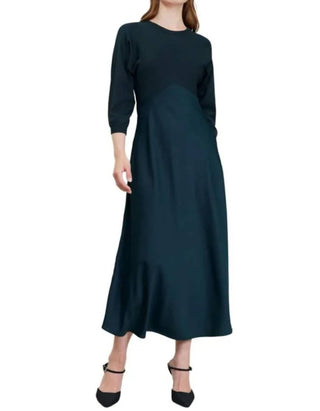 Current Air - Sweater Woven Combo Midi Dress