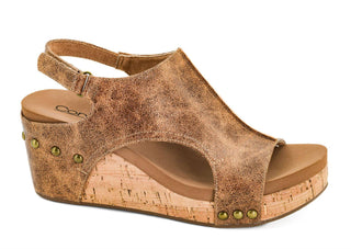 Corkys Footwear - Women's Carley Distressed Wedges