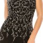 Aidan Mattox - Cap Sleeve Embellished Mesh Dress