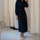 Mima Rosso - Faux Wrap Shirt Dress