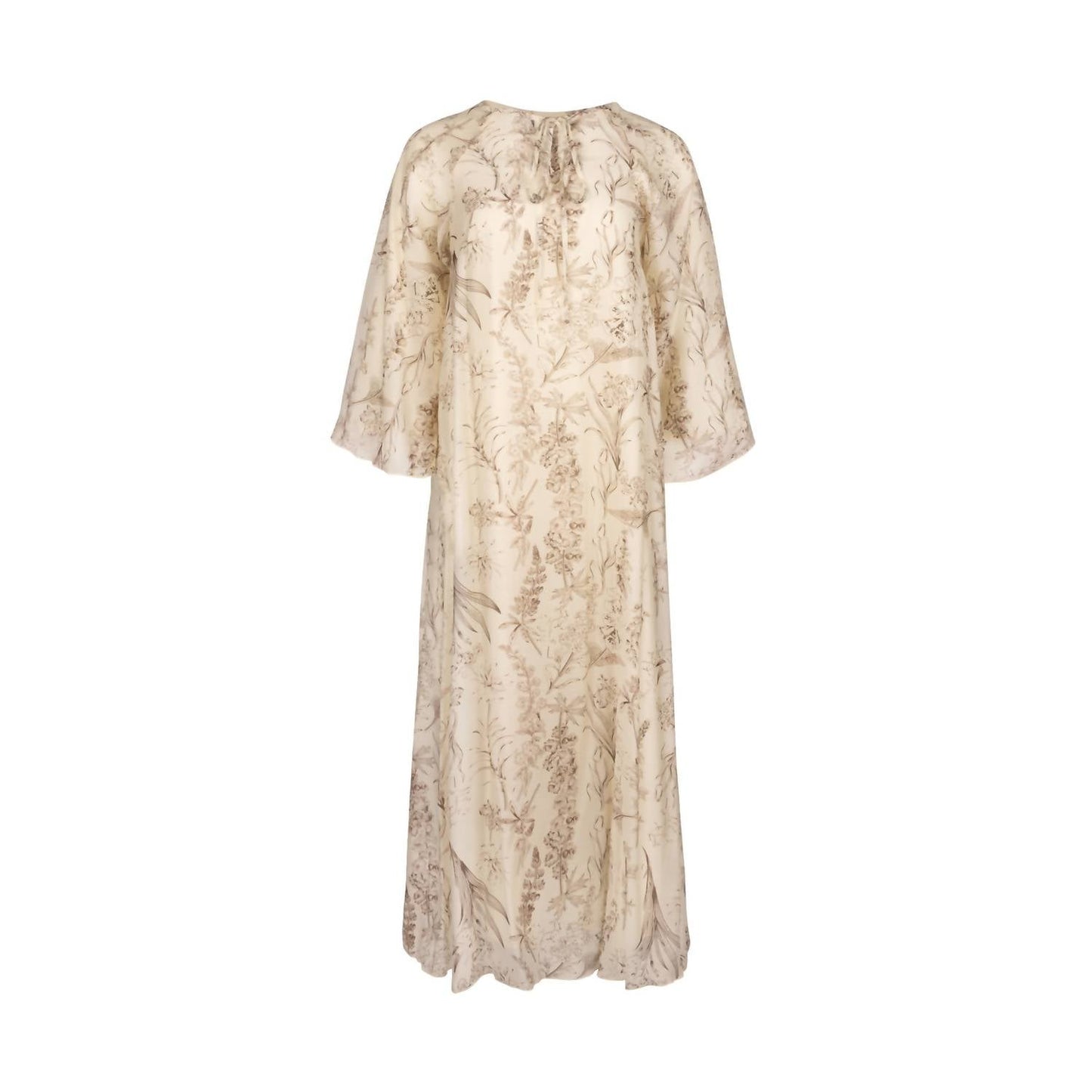 Mima Rosso - Flowy Toile Print Caftan Dress