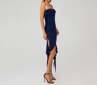 Amanda Uprichard - Vestido Chelsey Midi de Chiffon