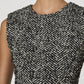 French Connection - Chantelle Herringbone Sleeveless Shift Dress