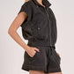 Elan - Cap Sleeve Zip Up Vest