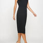 2 Hearts Apparel - Mock Neck Midi Dress