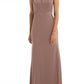 After Six Halter Neck Charmeuse Crepe Gown - Sienna