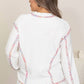 1 The Woman - Cute Color Block Stitching Sweater