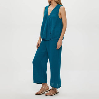 Michael Stars - Medina Cropped Gauze Pant - Petite