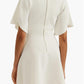 Ted Baker - Oliviha White Rib Knit Fit & Flare Mini Dress