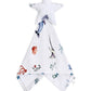 Malabar Baby - Cotton Muslin Lovey Security Blanket With Plush Toy