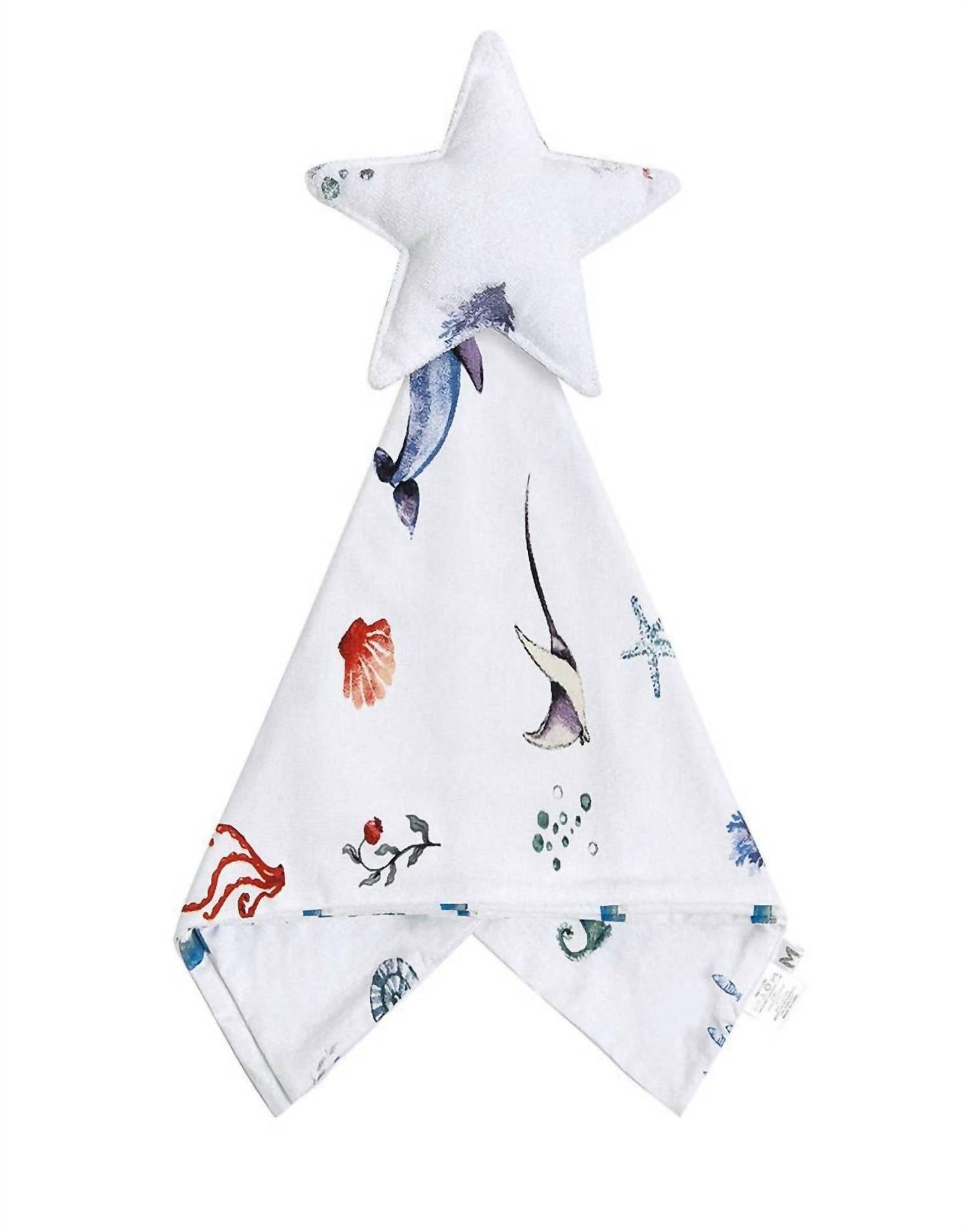 Malabar Baby - Cotton Muslin Lovey Security Blanket With Plush Toy