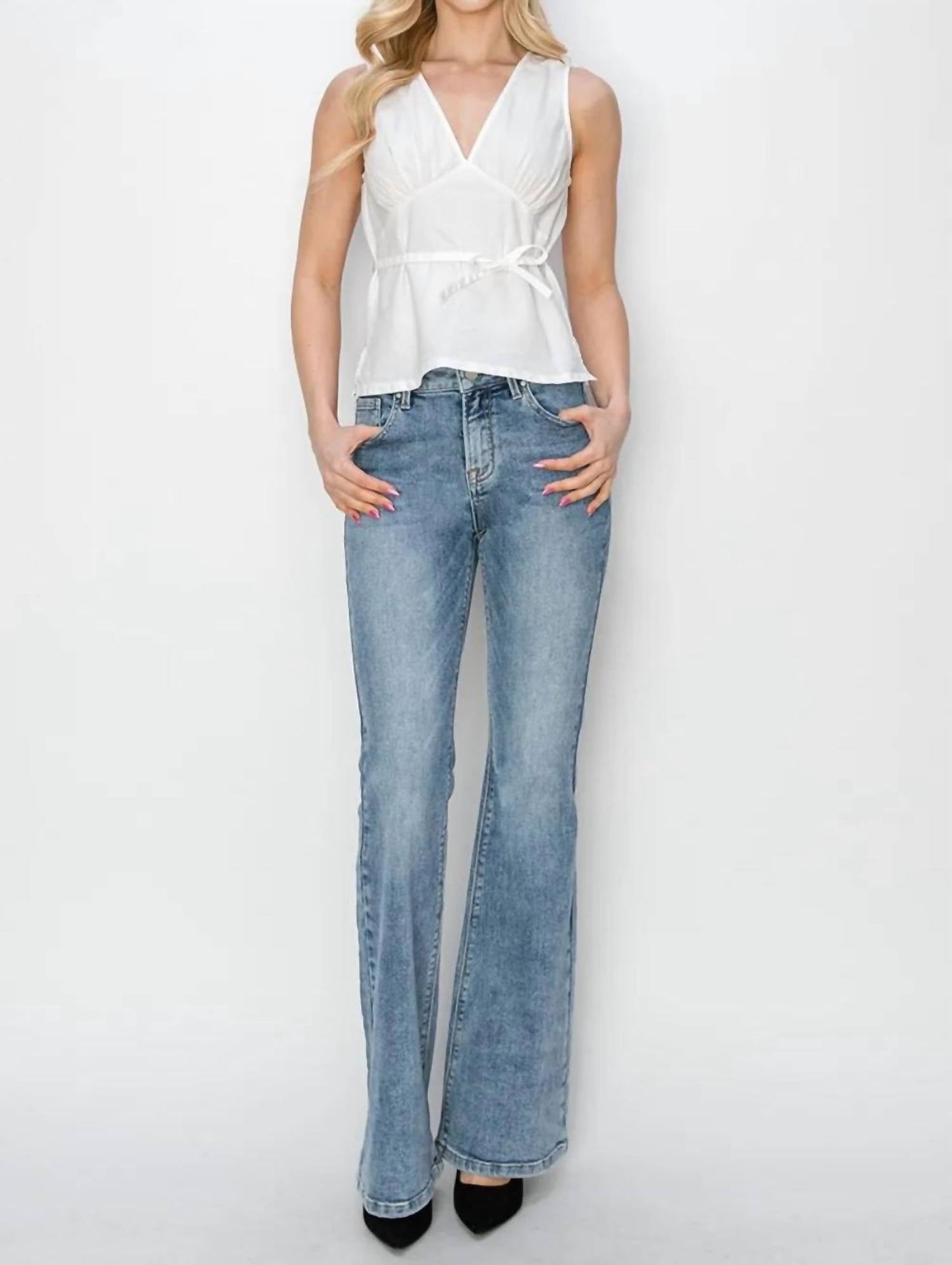 Risen - Full Size Mid Rise Bootcut Jeans