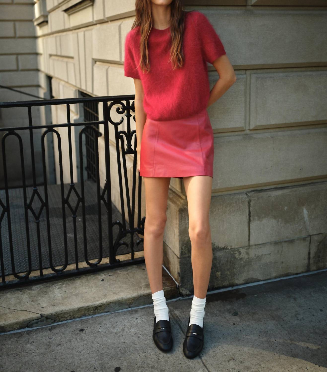 Cami Nyc - Cillian Genuine Leather Mini Skirt
