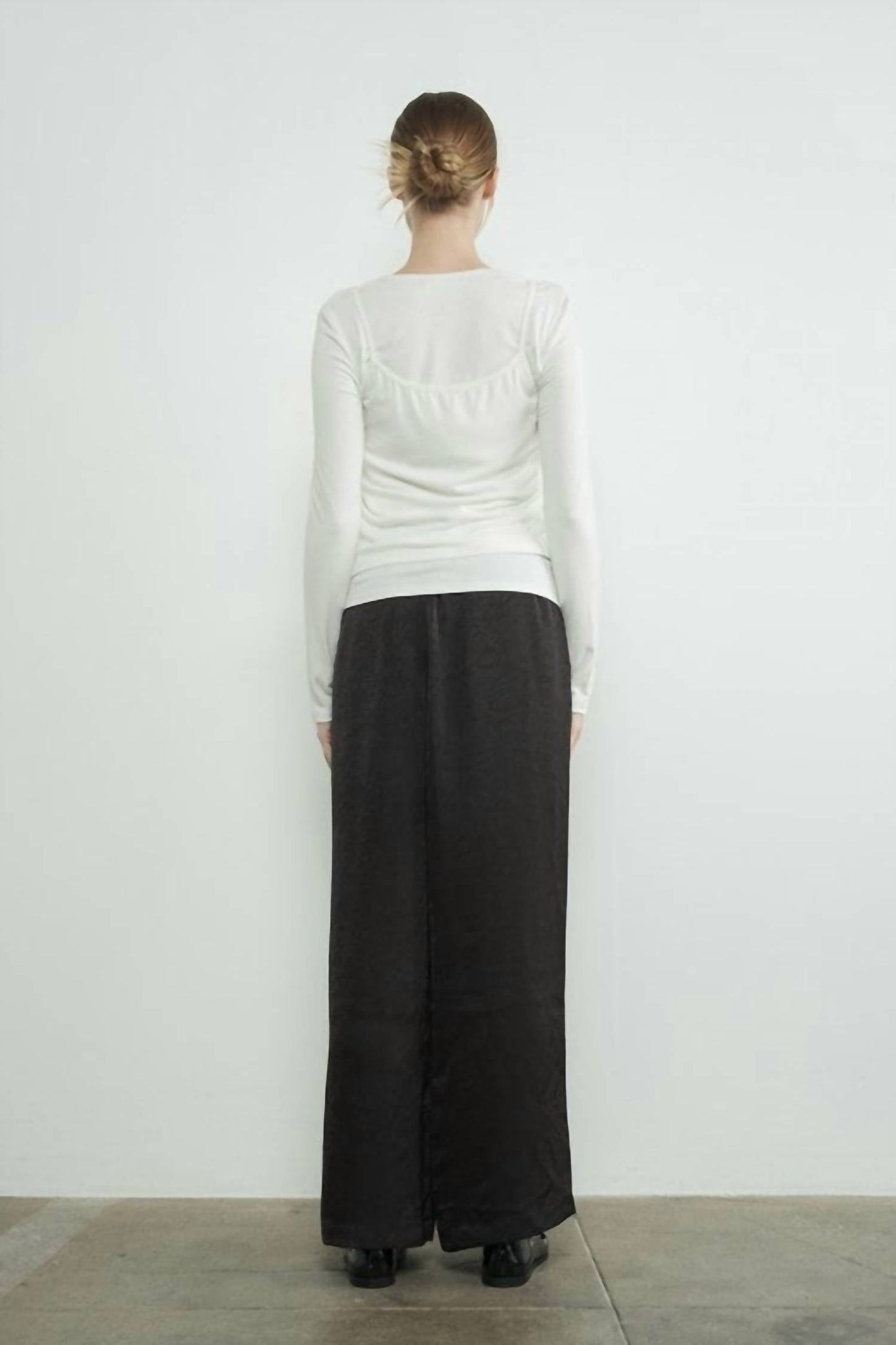 Aaron & Amber - Crinkle Satin Pants