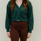 Papermoon - Palmer Cropped Zip-up Hoodie