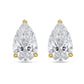 Diana M Jewels - 3.00 Cts Lab Grown Pear Cut Stud Earrings