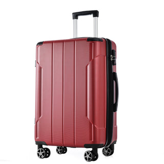 24" Hardshell  Expandable ABS Spinner Luggage (Red)