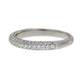 Cubic Zirconium Wedding Band Ring Sterling Silver
